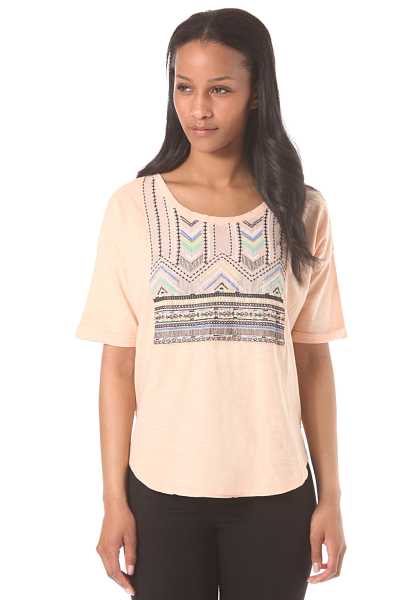 Roxy Knit Moda Top - Arancia Donna Estate T-Shirts (D3312)